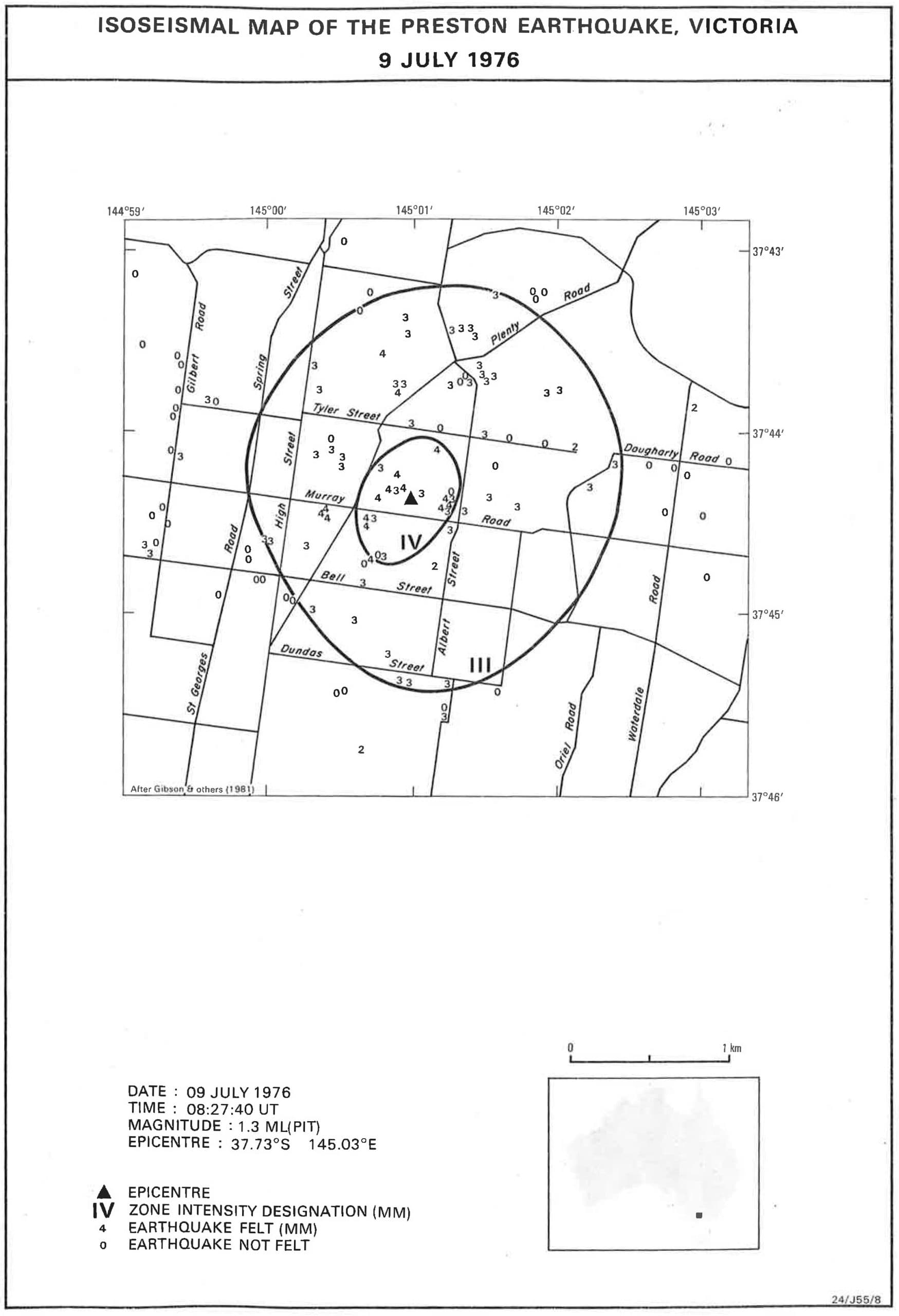The 1976 Preston Earthquake