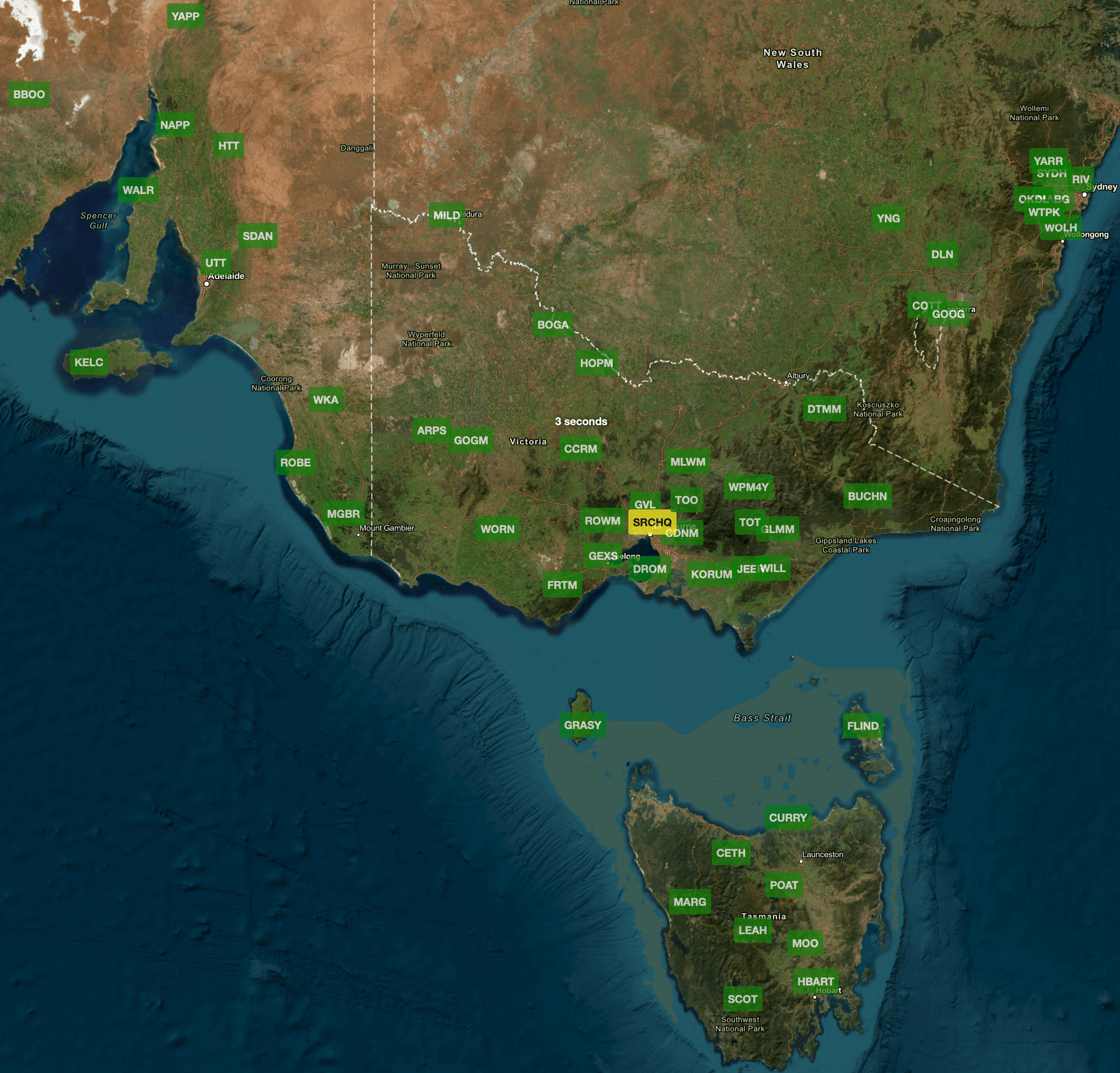 SRC earthquake data live on YouTube
