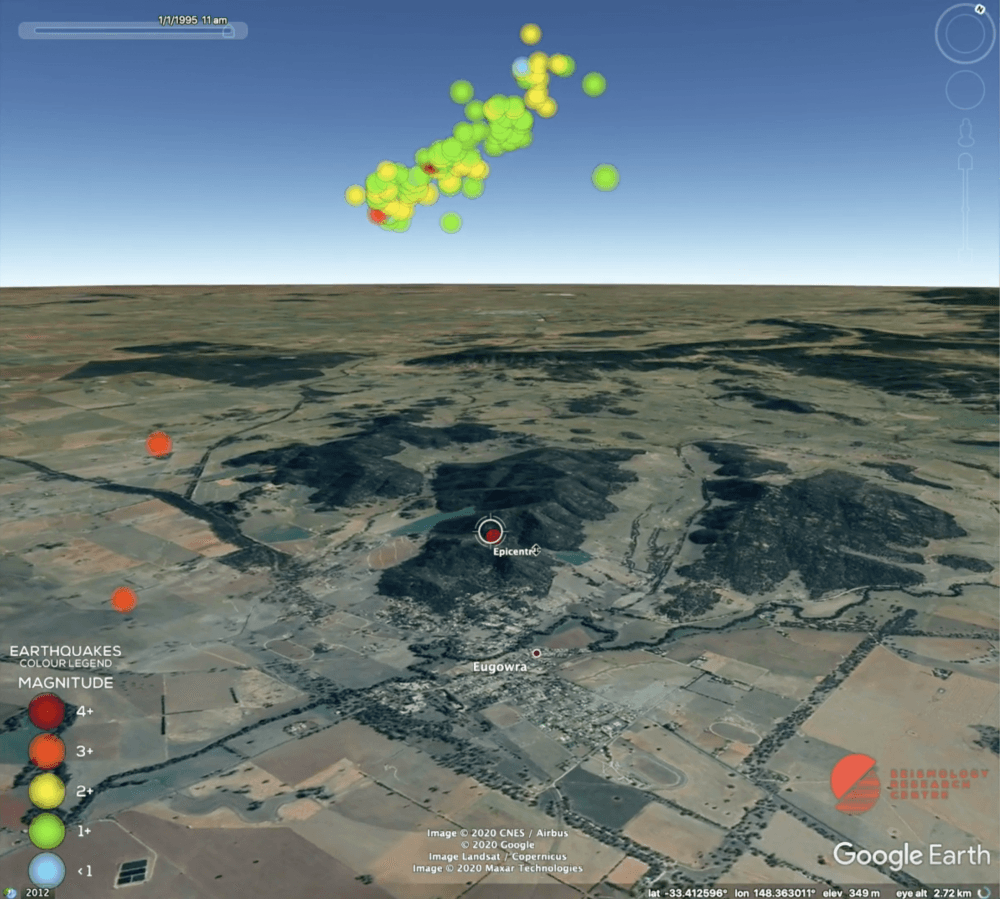 3D Earthquake Fault Plane Visualisation