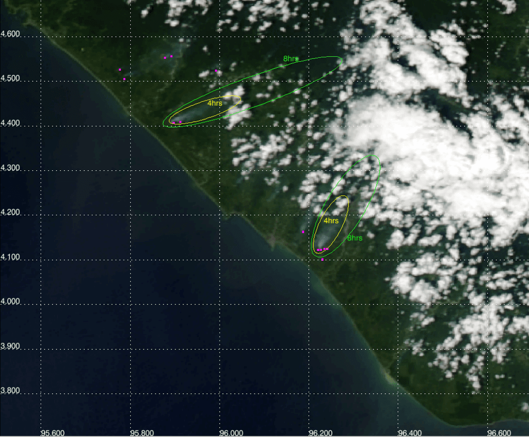 Himawari reveals Mt Raung eruption